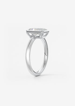 Oval Solitaire With Raised Basket Gallery Lab Grown Diamond Engagement Ring
