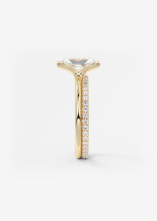 Oval Solitaire With Raised Basket Gallery Lab Grown Diamond Engagement Ring