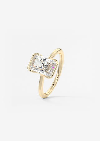 Oval Solitaire With Raised Basket Gallery Lab Grown Diamond Engagement Ring