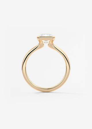 Oval Solitaire With Raised Basket Gallery Lab Grown Diamond Engagement Ring