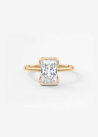 Oval Solitaire With Raised Basket Gallery Lab Grown Diamond Engagement Ring