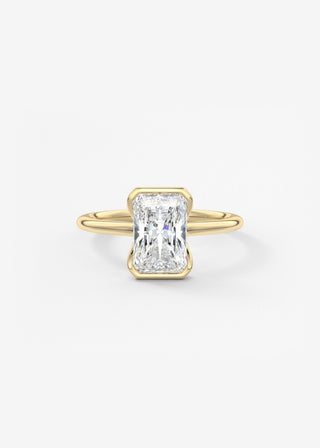Oval Solitaire With Raised Basket Gallery Lab Grown Diamond Engagement Ring