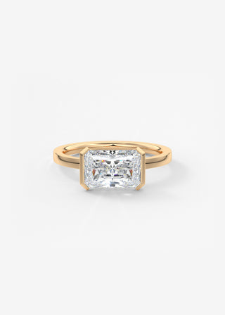 Oval Solitaire With Raised Basket Gallery Lab Grown Diamond Engagement Ring