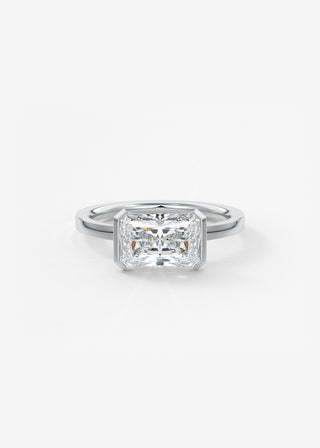 Oval Solitaire With Raised Basket Gallery Lab Grown Diamond Engagement Ring