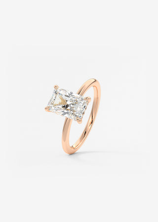 Oval Solitaire With Raised Basket Gallery Lab Grown Diamond Engagement Ring