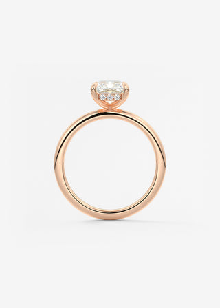 Oval Solitaire With Raised Basket Gallery Lab Grown Diamond Engagement Ring