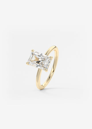 Oval Solitaire With Raised Basket Gallery Lab Grown Diamond Engagement Ring