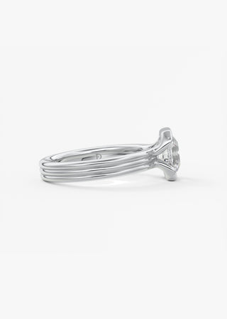 Oval Solitaire With Raised Basket Gallery Lab Grown Diamond Engagement Ring