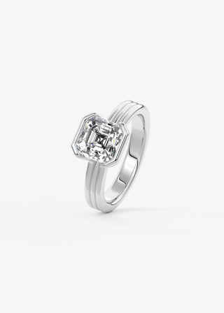 Oval Solitaire With Raised Basket Gallery Lab Grown Diamond Engagement Ring
