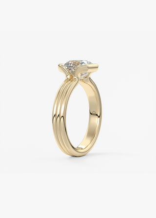 Oval Solitaire With Raised Basket Gallery Lab Grown Diamond Engagement Ring