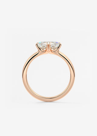 Oval Solitaire With Raised Basket Gallery Lab Grown Diamond Engagement Ring