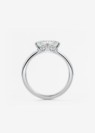 Oval Solitaire With Raised Basket Gallery Lab Grown Diamond Engagement Ring