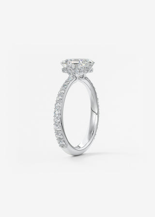 Oval Solitaire With Raised Basket Gallery Lab Grown Diamond Engagement Ring
