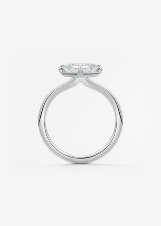 Oval Solitaire With Raised Basket Gallery Lab Grown Diamond Engagement Ring