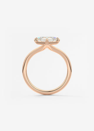 Oval Solitaire With Raised Basket Gallery Lab Grown Diamond Engagement Ring