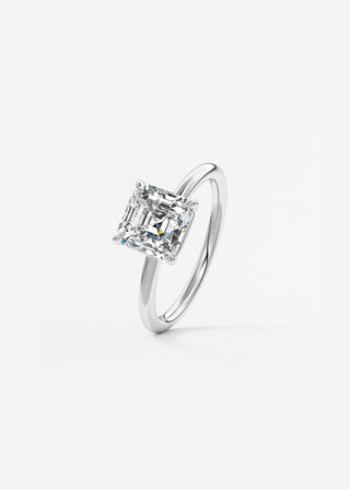Oval Solitaire With Raised Basket Gallery Lab Grown Diamond Engagement Ring