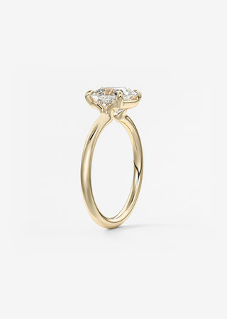 Oval Solitaire With Raised Basket Gallery Lab Grown Diamond Engagement Ring