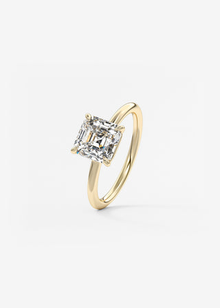 Oval Solitaire With Raised Basket Gallery Lab Grown Diamond Engagement Ring