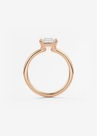 Oval Solitaire With Raised Basket Gallery Lab Grown Diamond Engagement Ring