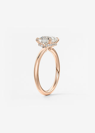 Oval Solitaire With Raised Basket Gallery Lab Grown Diamond Engagement Ring