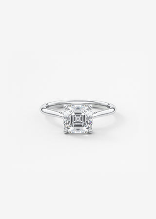 Oval Solitaire With Raised Basket Gallery Lab Grown Diamond Engagement Ring