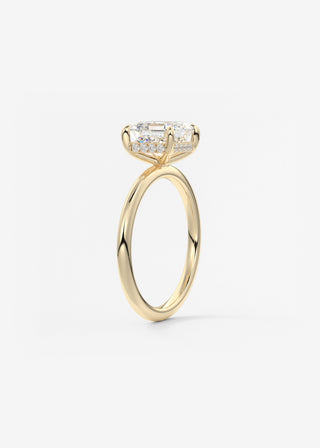 Oval Solitaire With Raised Basket Gallery Lab Grown Diamond Engagement Ring