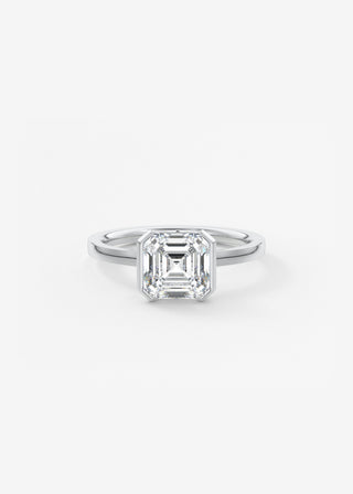 Oval Solitaire With Raised Basket Gallery Lab Grown Diamond Engagement Ring