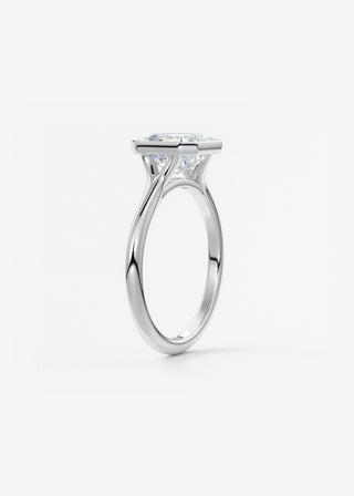 Oval Solitaire With Raised Basket Gallery Lab Grown Diamond Engagement Ring
