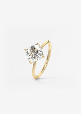 Oval Solitaire With Raised Basket Gallery Lab Grown Diamond Engagement Ring