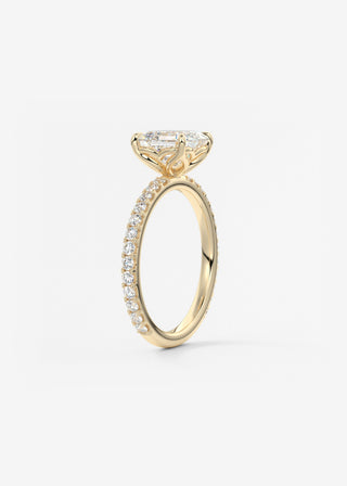 Oval Solitaire With Raised Basket Gallery Lab Grown Diamond Engagement Ring
