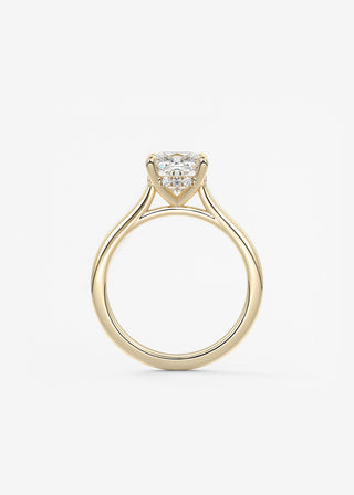 Oval Solitaire With Raised Basket Gallery Lab Grown Diamond Engagement Ring
