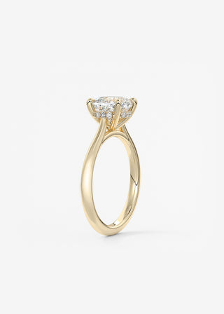 Oval Solitaire With Raised Basket Gallery Lab Grown Diamond Engagement Ring