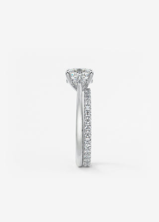 Oval Solitaire With Raised Basket Gallery Lab Grown Diamond Engagement Ring