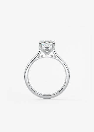 Oval Solitaire With Raised Basket Gallery Lab Grown Diamond Engagement Ring
