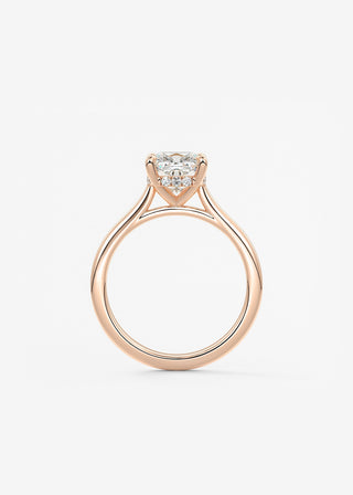 Oval Solitaire With Raised Basket Gallery Lab Grown Diamond Engagement Ring