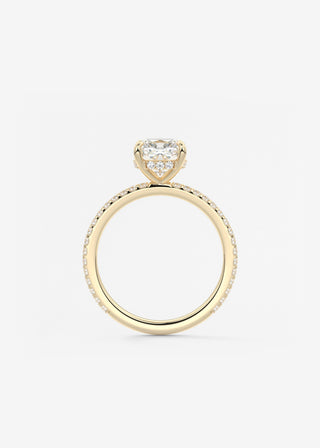 Oval Solitaire With Raised Basket Gallery Lab Grown Diamond Engagement Ring