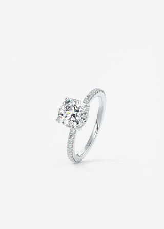 Oval Solitaire With Raised Basket Gallery Lab Grown Diamond Engagement Ring