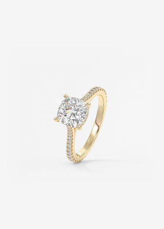 Oval Solitaire With Raised Basket Gallery Lab Grown Diamond Engagement Ring