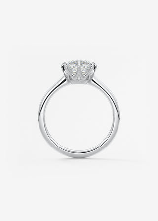 Oval Solitaire With Raised Basket Gallery Lab Grown Diamond Engagement Ring