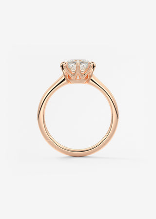 Oval Solitaire With Raised Basket Gallery Lab Grown Diamond Engagement Ring