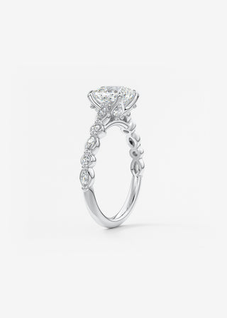 Oval Solitaire With Raised Basket Gallery Lab Grown Diamond Engagement Ring
