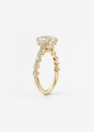 Oval Solitaire With Raised Basket Gallery Lab Grown Diamond Engagement Ring