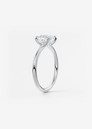 Oval Solitaire With Raised Basket Gallery Lab Grown Diamond Engagement Ring