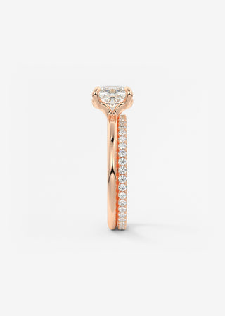 Oval Solitaire With Raised Basket Gallery Lab Grown Diamond Engagement Ring