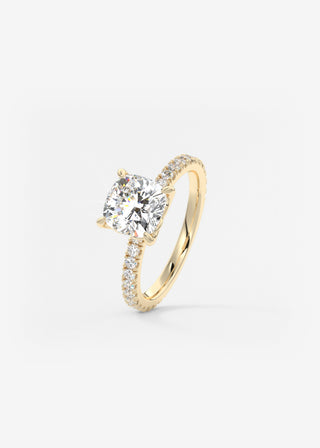 Oval Solitaire With Raised Basket Gallery Lab Grown Diamond Engagement Ring