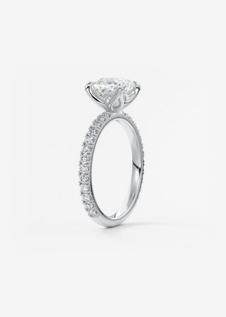 Oval Solitaire With Raised Basket Gallery Lab Grown Diamond Engagement Ring