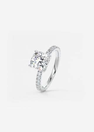 Oval Solitaire With Raised Basket Gallery Lab Grown Diamond Engagement Ring