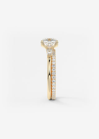 Oval Solitaire With Raised Basket Gallery Lab Grown Diamond Engagement Ring