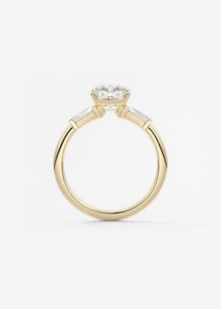 Oval Solitaire With Raised Basket Gallery Lab Grown Diamond Engagement Ring