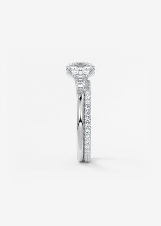 Oval Solitaire With Raised Basket Gallery Lab Grown Diamond Engagement Ring